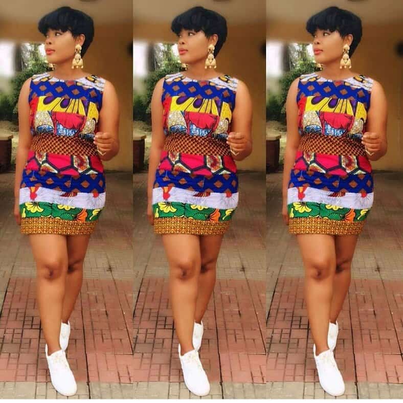 Ankara styles that can be worn sale with sneakers